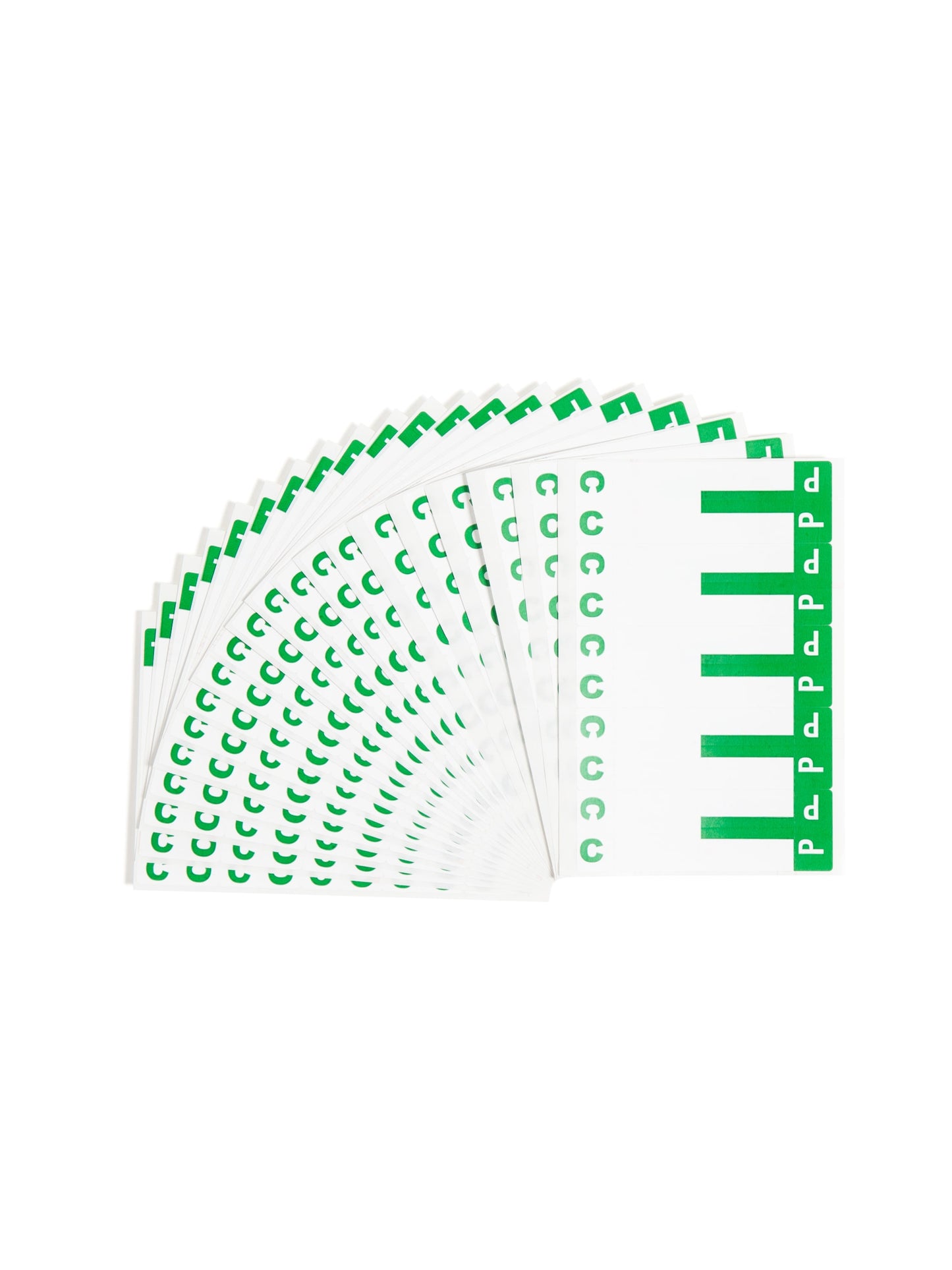AlphaZ® NCC Color-Coded Name Labels - Sheets, Dark Green Color, 3-5/8" X 1-5/32" Size, Set of 1, 086486671545