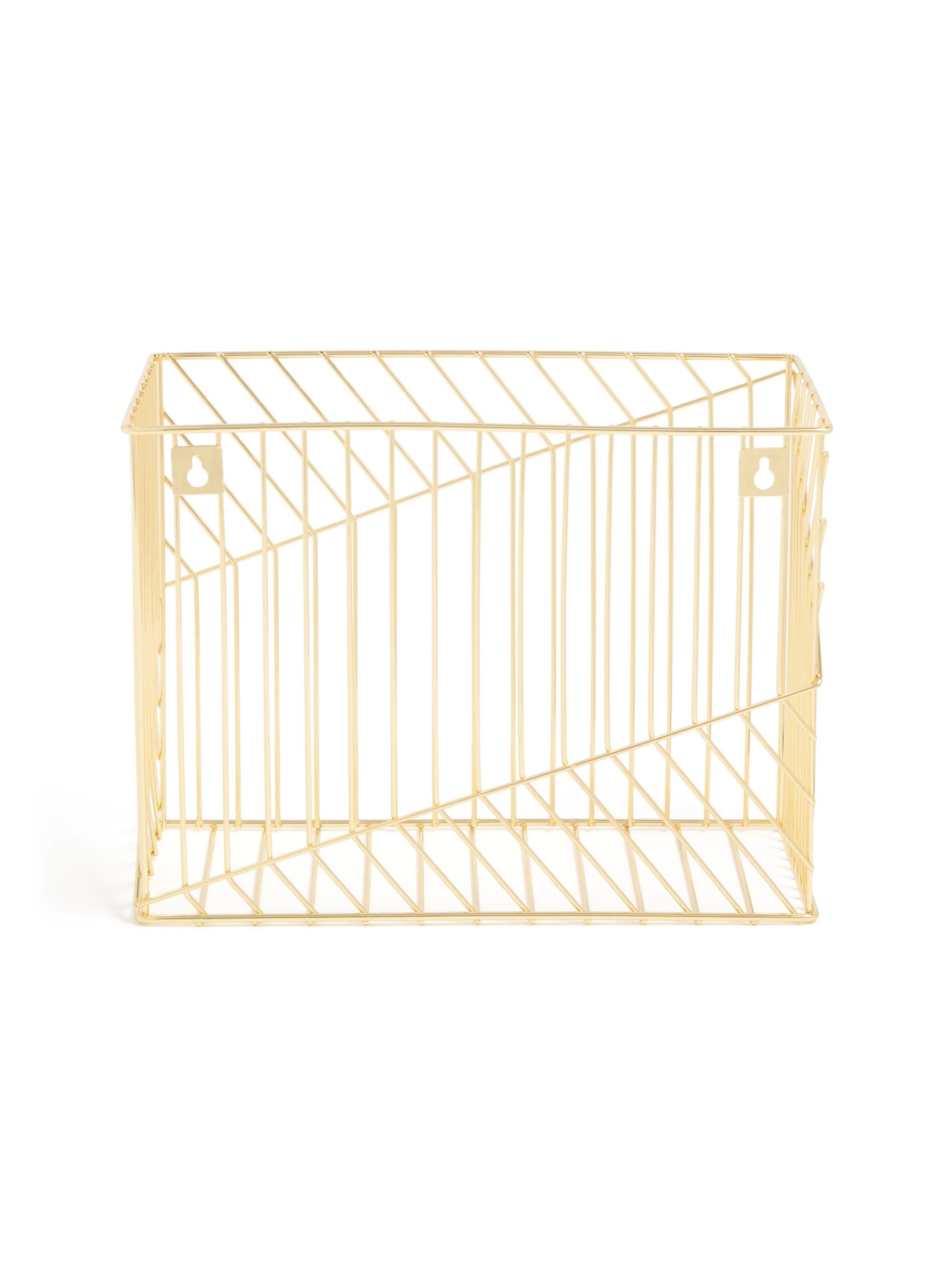 Vena Hanging File Basket, Vena, Gold, Gold, Set of 1, 843463132310