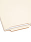 Shelf-Master® Reinforced Tab End Tab File Folders, 4 inch High Tab, Manila Color, Letter Size, Set of 100, 086486241793