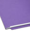 WaterShed® CutLess® End Tab Fastener File Folders, Straight-Cut Tab, Purple Color, Letter Size, 086486255509