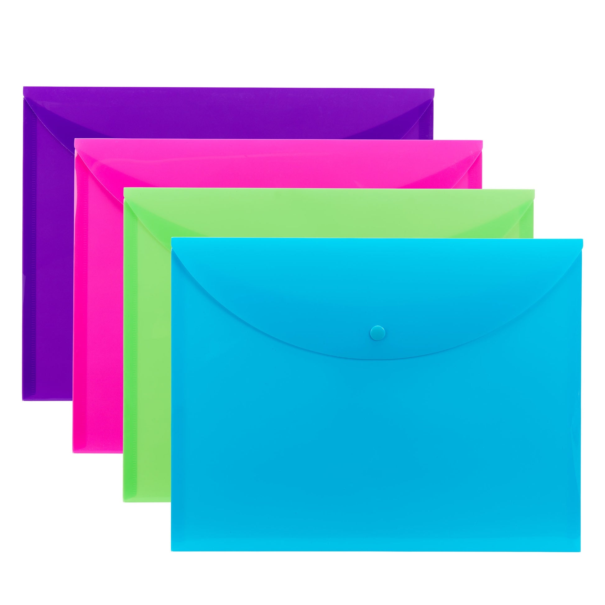 Poly Document Holders, Assorted Colors Color, Letter Size, Set of 4, 086486896856