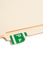 AlphaZ® ACCS Color Coded Alphabetic Labels - Sheets, Dark Green Color, 1" X 1-5/8" Size, Set of 100, 086486671866