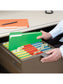 Standard File Folders, 1/3-Cut Tab, Green Color, Letter Size, Set of 100, 086486121439