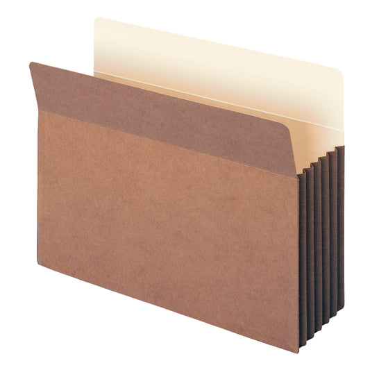 File Pockets with Fully-Lined Gusset, 5-1/4-Inch Expansion, Straight-Cut Tab, Redrope Color, Letter Size, Set of 10, 30086486732742