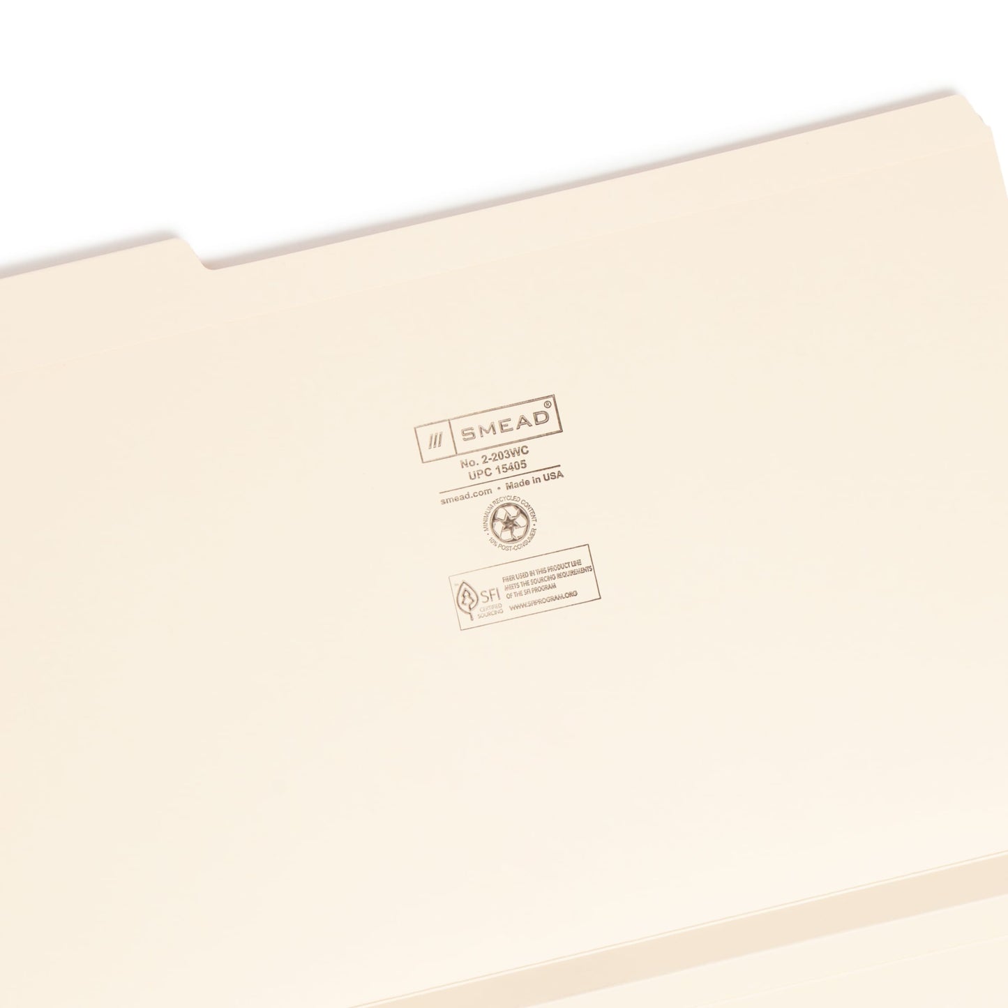 Reinforced Tab File Folders, 1.5 inch Expansion, 1/3-Cut Tab, Manila Color, Legal Size, Set of 50, 086486154055