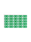 ETS Color-Coded Year Labels - Sheets, Green Color, 1" X 1/2" Size, Set of 250, 086486679268