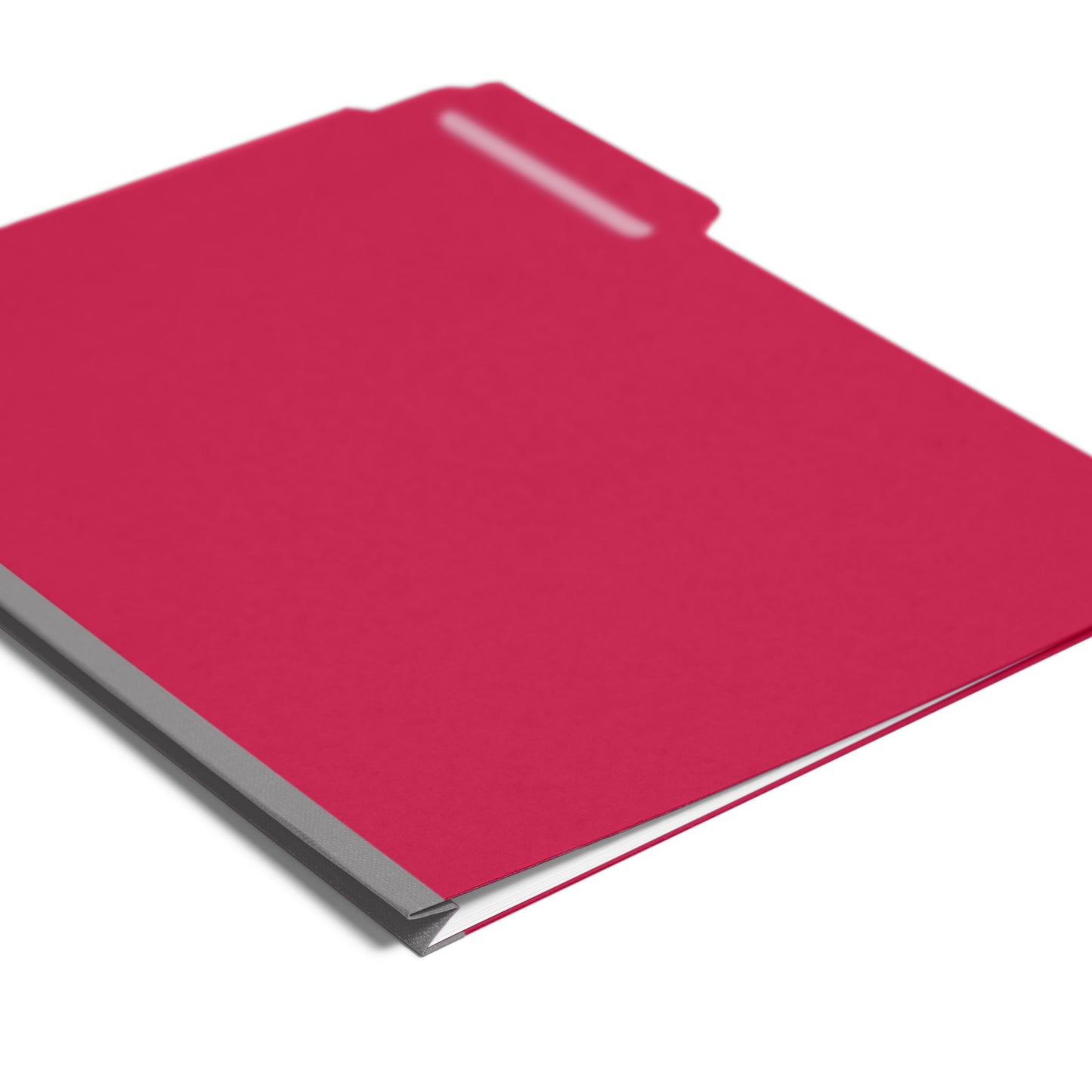 Pressboard File Folder, 1 inch Expansion, 1/3-Cut Tab, Bright Red Color, Letter Size, Set of 25, 086486215381