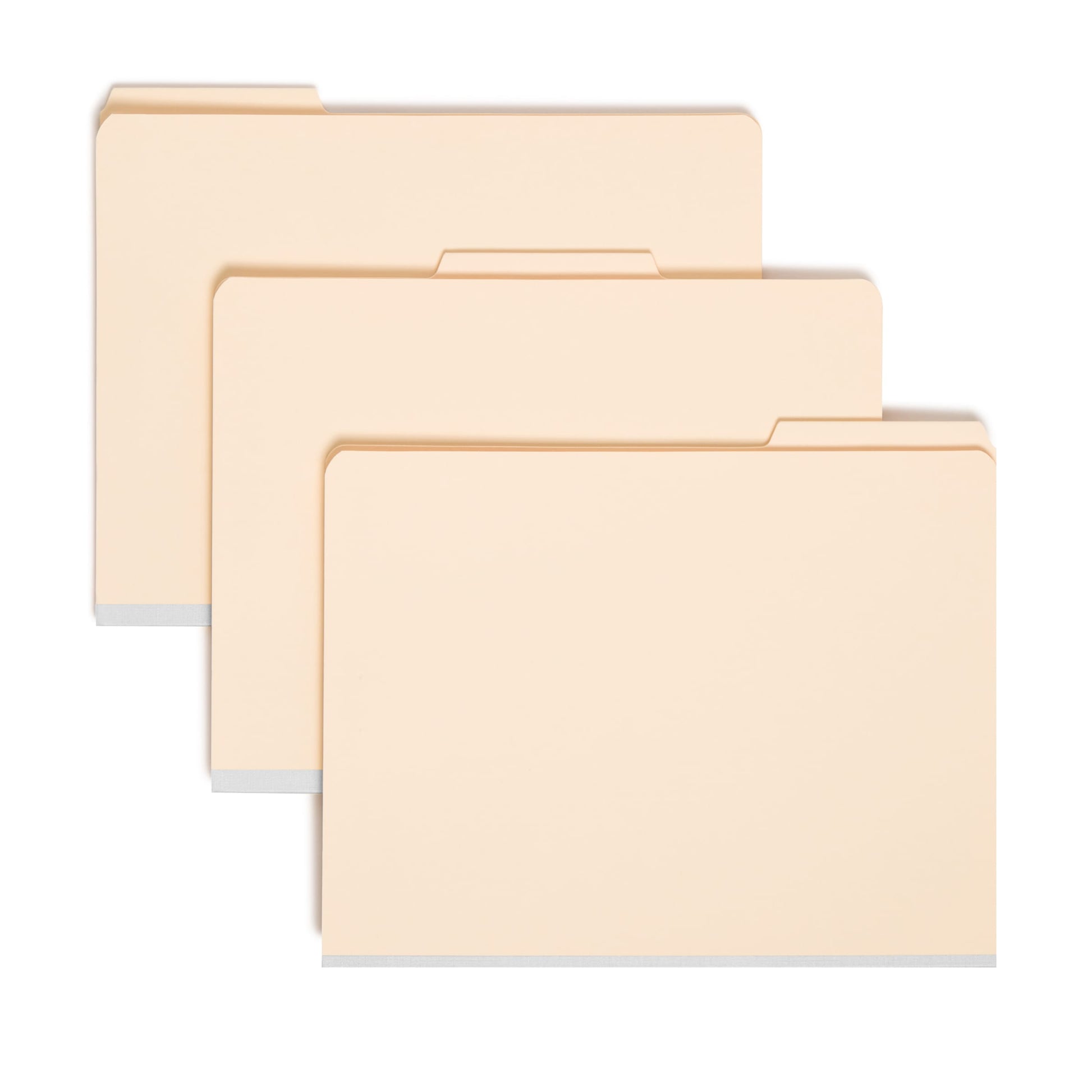 Heavyweight Reinforced Tab Classification File Folders, Manila Color, Letter Size, Set of 10, 30086486145603