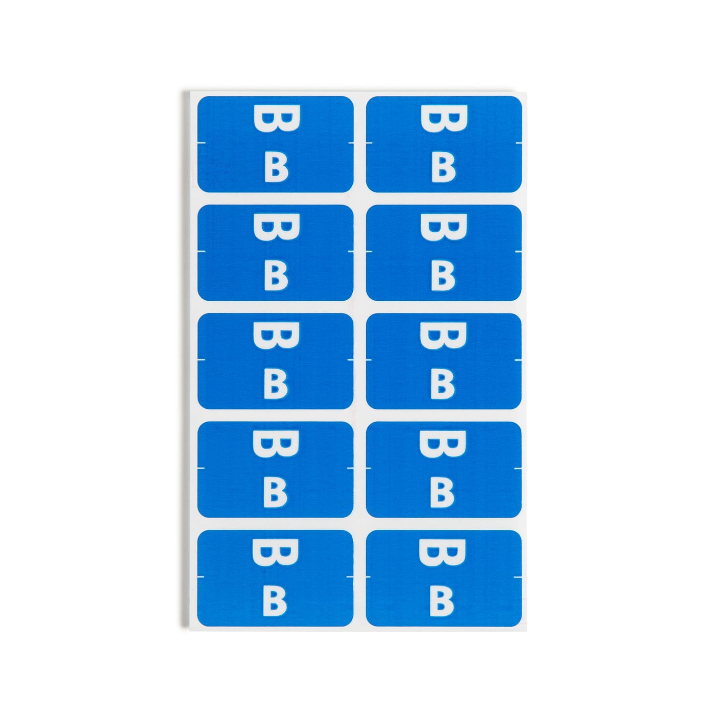 AlphaZ® ACCS Color Coded Alphabetic Labels - Sheets, Dark Blue Color, 1" X 1-5/8" Size, Set of 100, 086486671729