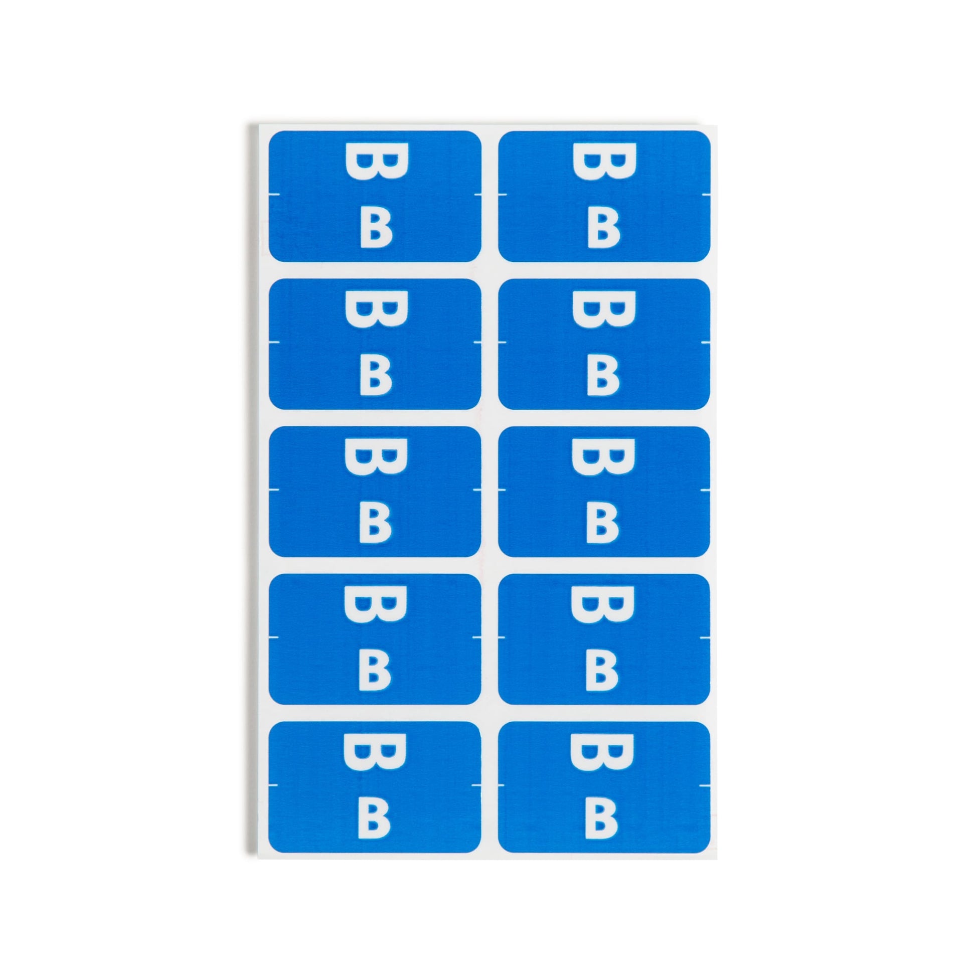 AlphaZ® ACCS Color Coded Alphabetic Labels - Sheets, Dark Blue Color, 1" X 1-5/8" Size, Set of 100, 086486671729