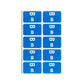 AlphaZ® ACCS Color Coded Alphabetic Labels - Sheets, Dark Blue Color, 1" X 1-5/8" Size, Set of 100, 086486671729