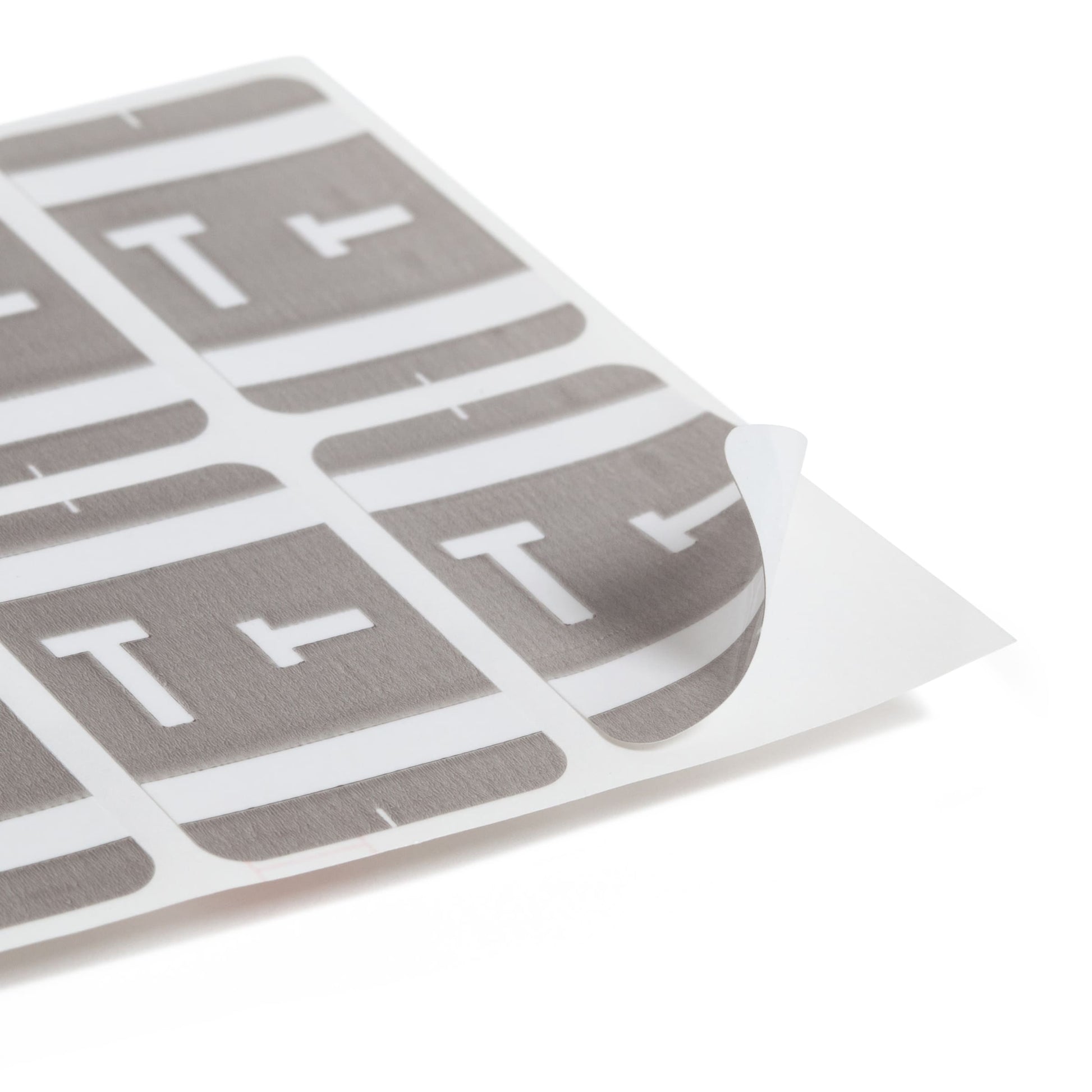 AlphaZ® ACCS Color Coded Alphabetic Labels - Sheets, Gray Color, 1" X 1-5/8" Size, Set of 100, 086486671903