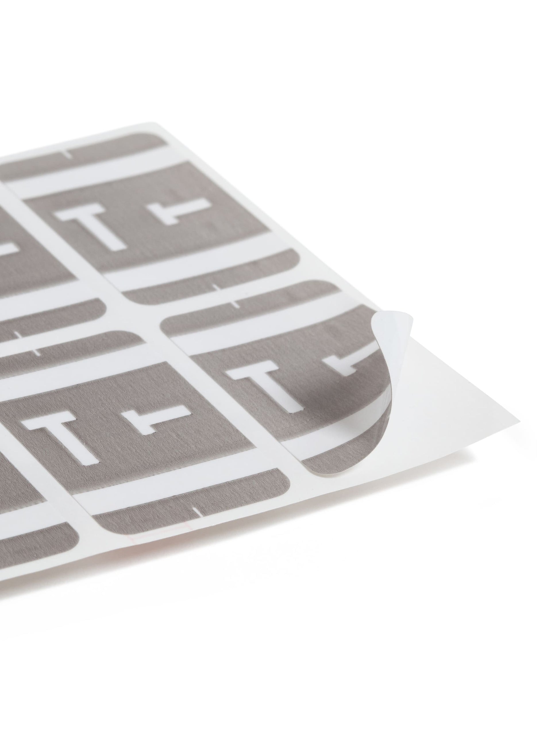 AlphaZ® ACCS Color Coded Alphabetic Labels - Sheets, Gray Color, 1" X 1-5/8" Size, Set of 100, 086486671903