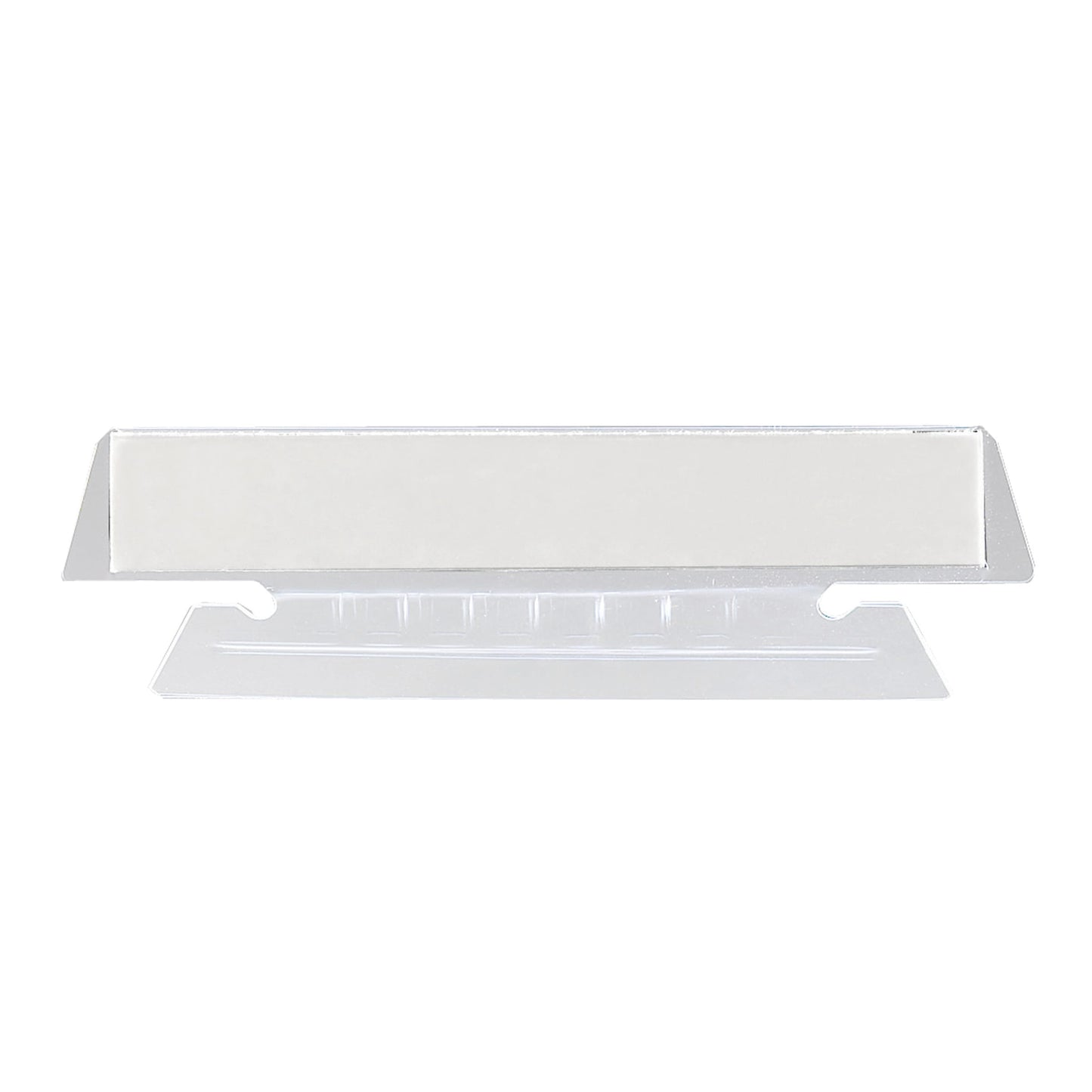 Hanging File Folder 1/3-Cut Tabs, Clear Color, 3-1/2" X 1/2" Size, Set of 25, 086486646154