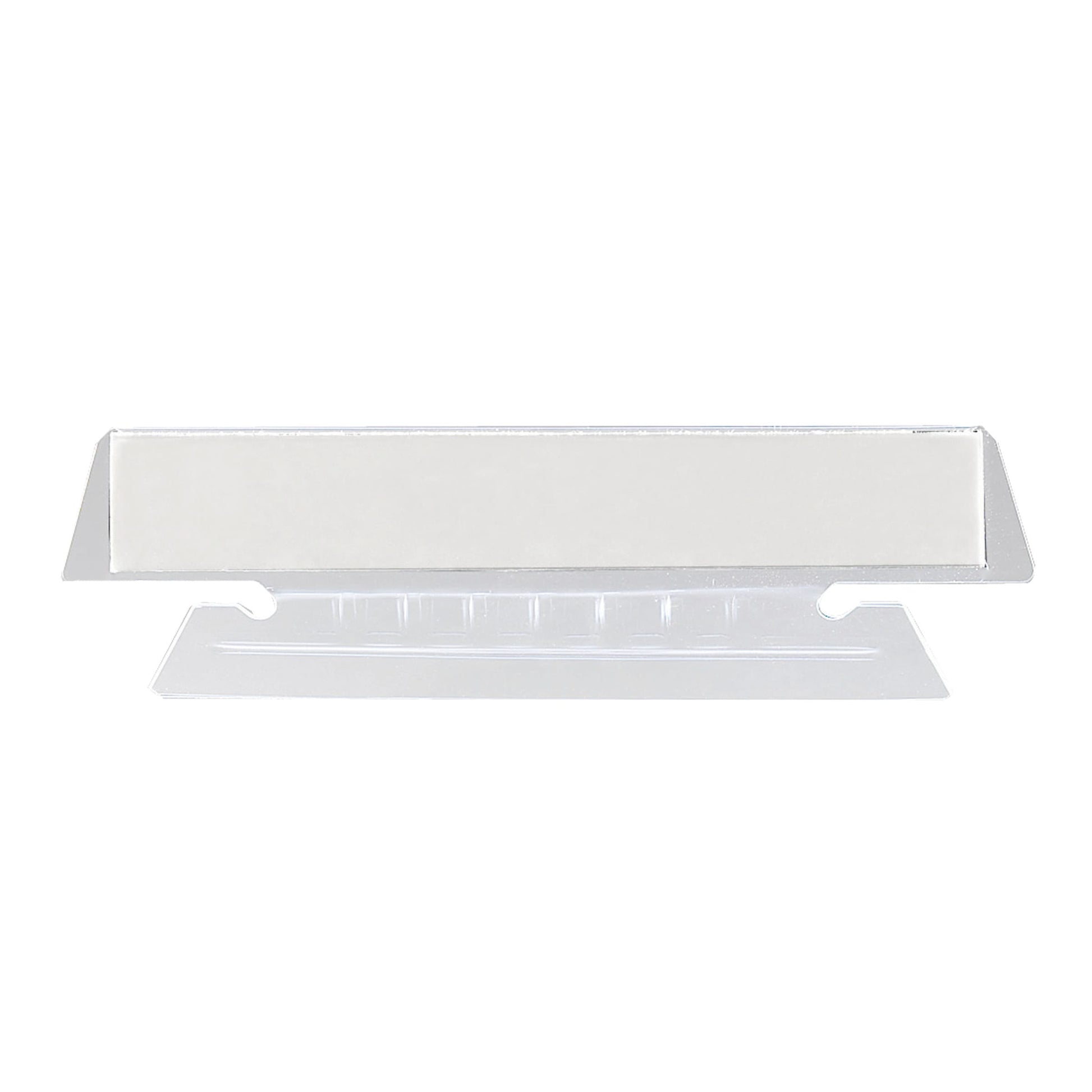 Hanging File Folder 1/3-Cut Tabs, Clear Color, 3-1/2" X 1/2" Size, Set of 25, 086486646154