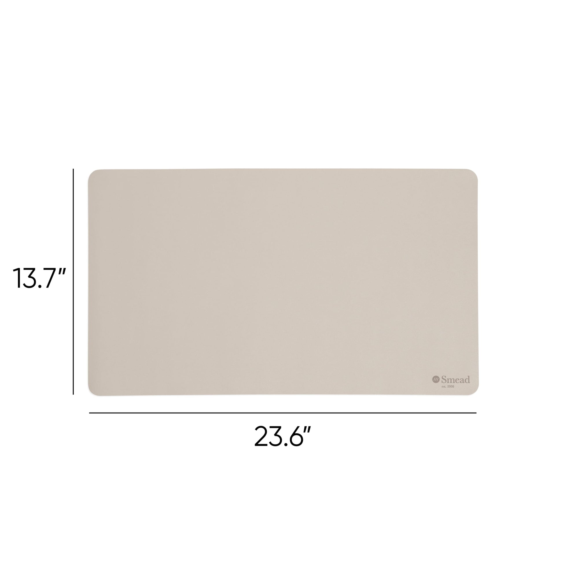 Vegan Leather Desk Pad, Sandstone Color, 23.6"X13.7" Size, Set of 1, 086486648363