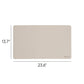 Vegan Leather Desk Pad, Sandstone Color, 23.6"X13.7" Size, Set of 1, 086486648363