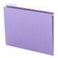 Standard Hanging File Folders with 1/5-Cut Tabs, Lavender Color, Letter Size, Set of 25, 086486640640