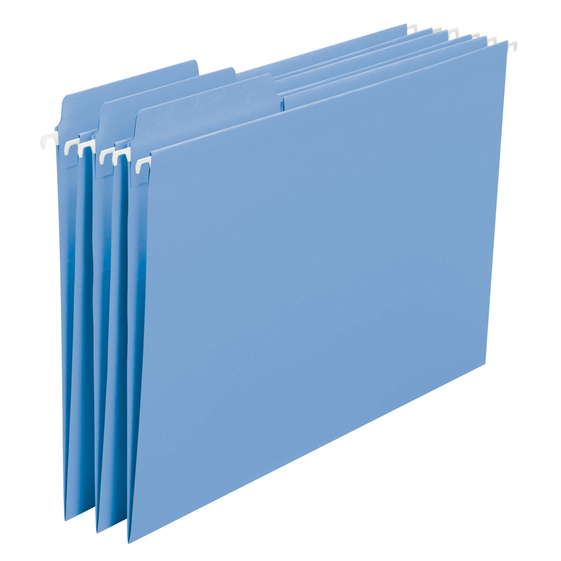 FasTab® Hanging File Folders, 1/3-Cut Tab, Blue Color, Letter Size, Set of 20, 086486640992