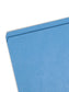 Reinforced Tab File Folders, Straight-Cut Tab, Blue Color, Letter Size, Set of 100, 086486120104