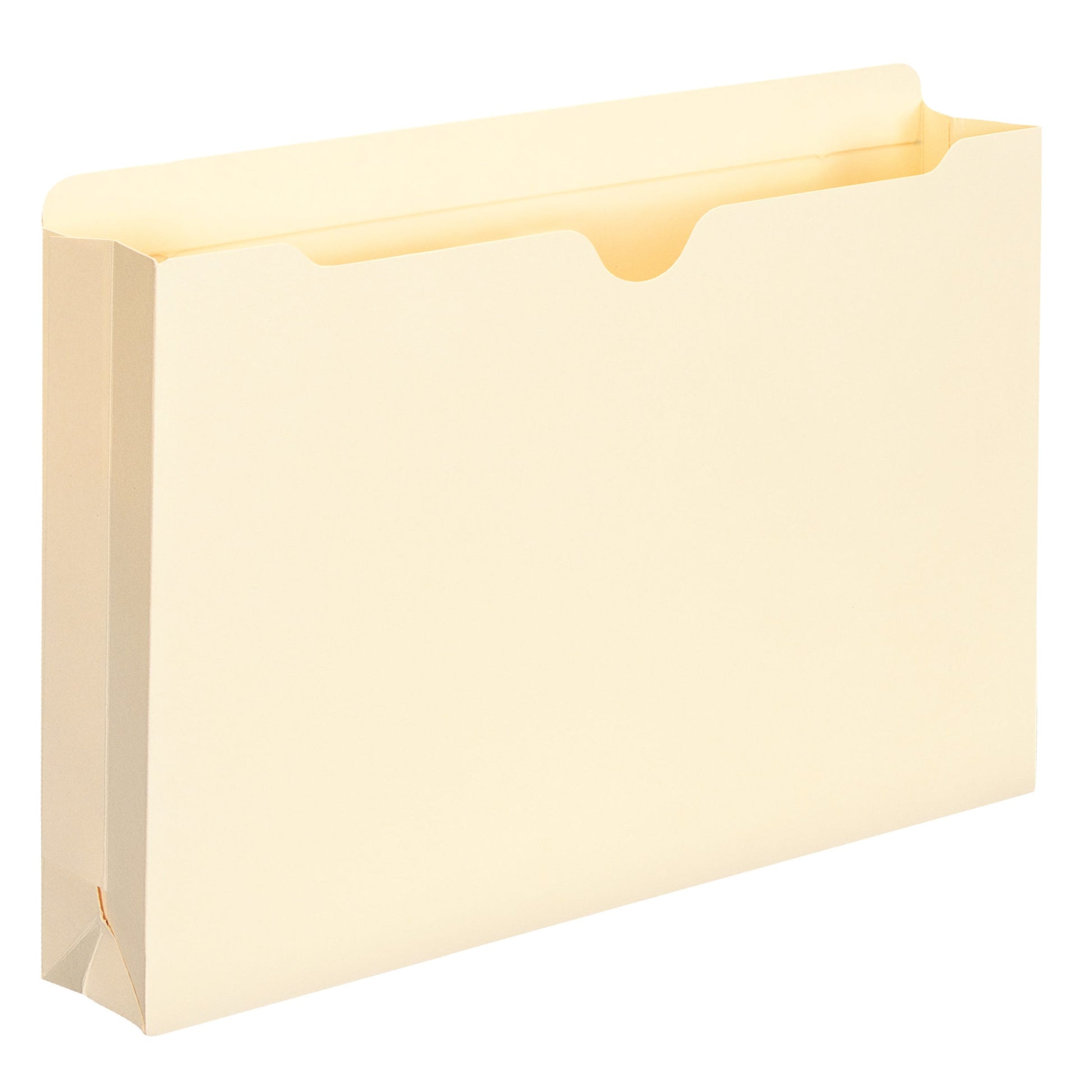 Reinforced File Jackets, Straight Cut, 2 Expansion, Manila, Manila Color, Legal Size, Set of 20, 086486765626