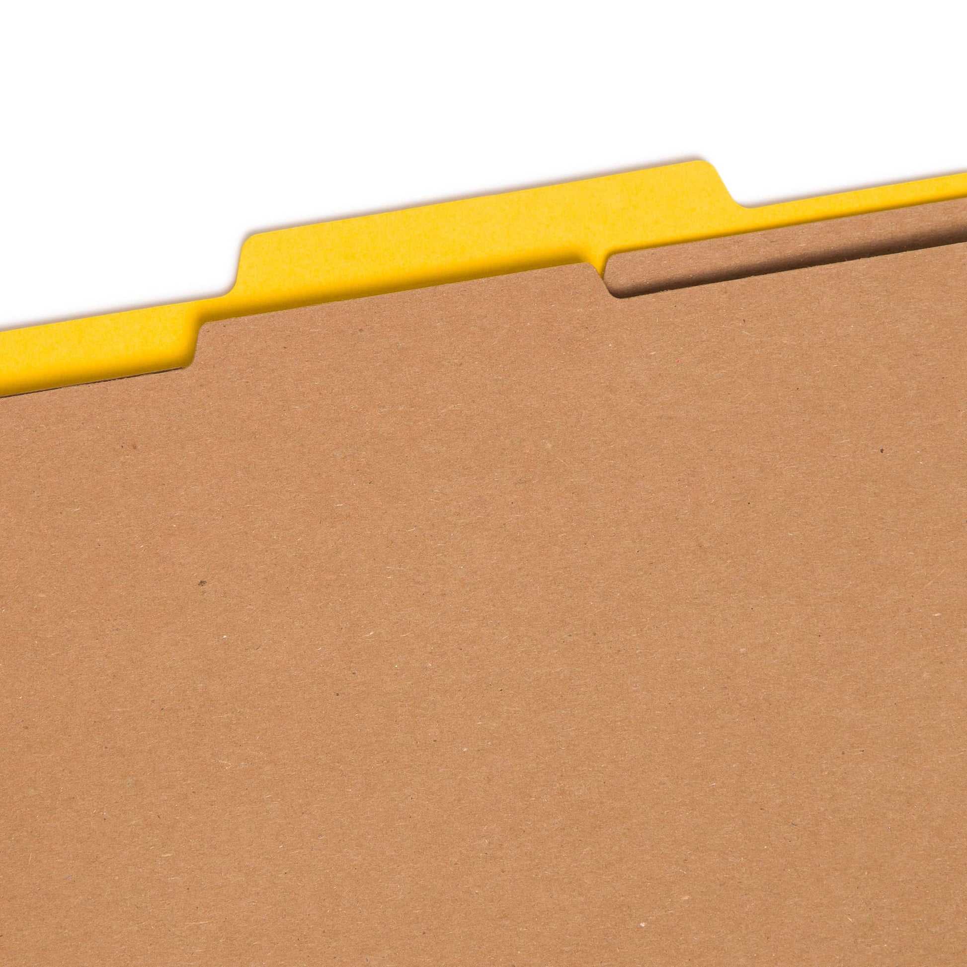 SafeSHIELD® Pressboard Classification File Folders, 2 Dividers, 2 inch Expansion, 2/5-Cut Tab, Yellow Color, Legal Size, Set of 10, 30086486190344