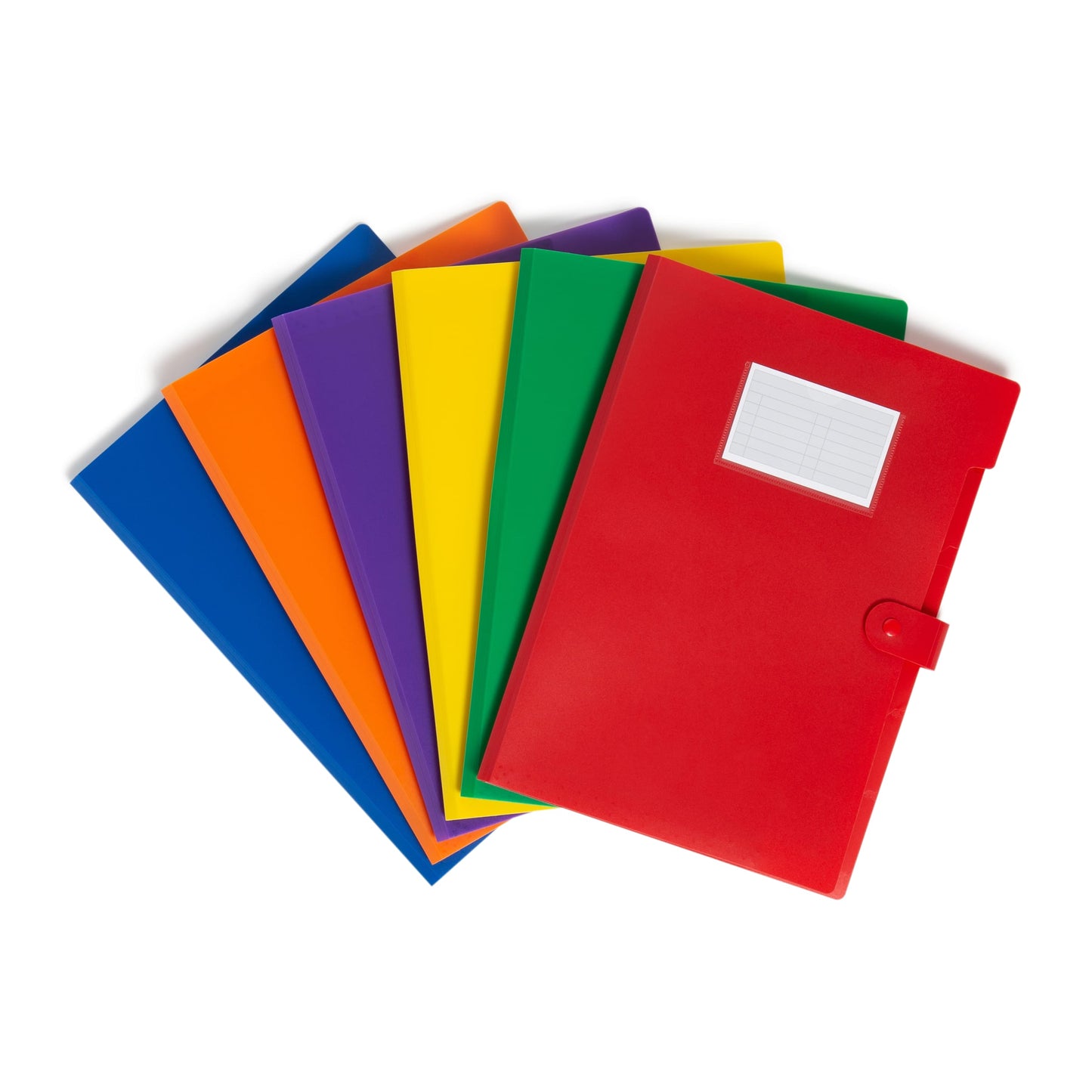 Expanding File Organizer, 6 Pockets, 5 Dividers, 1/6-Cut Tab, Assorted Colors Color, Letter Size, Set of 6, 086486896016