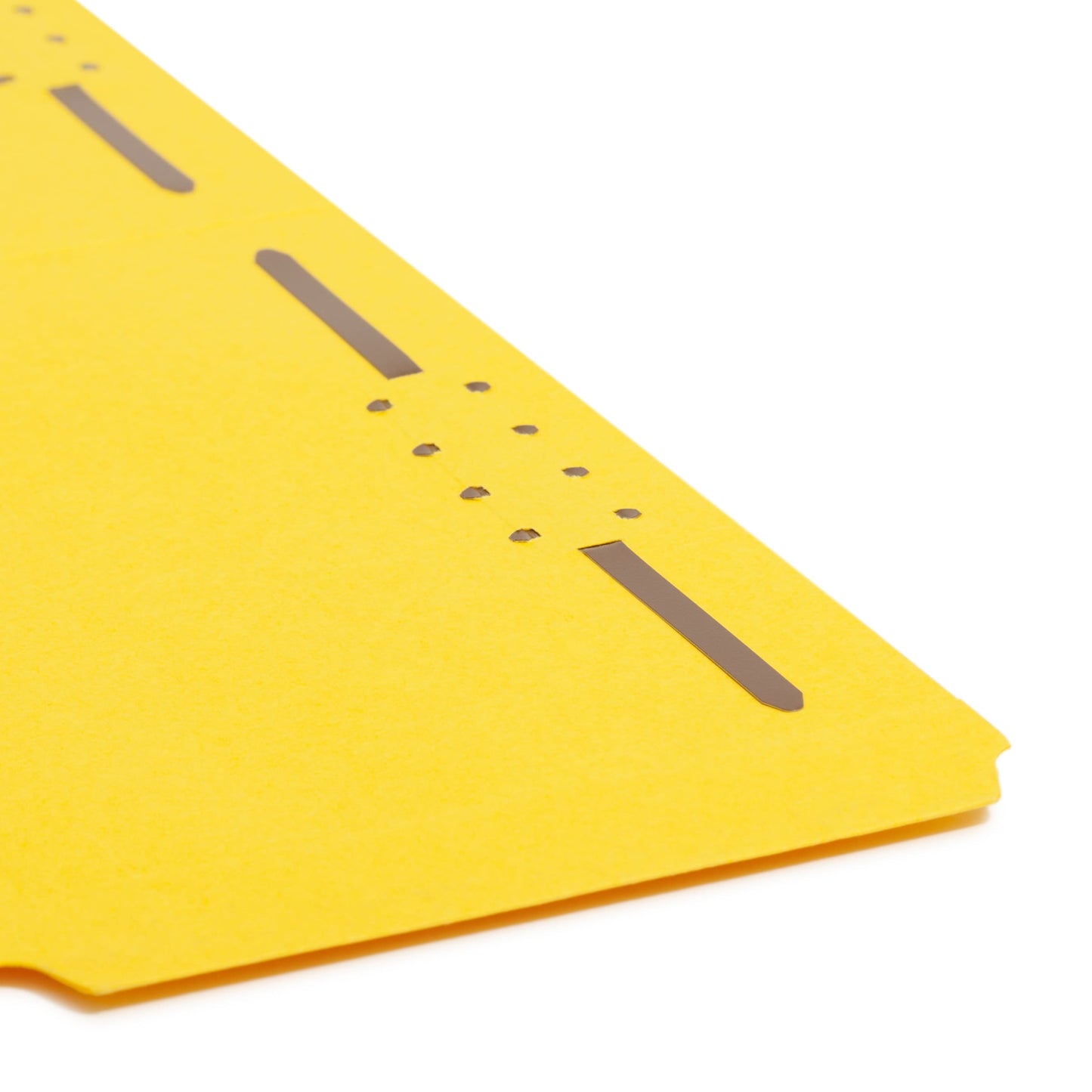 Reinforced Tab Fastener File Folders, 1/3-Cut Tab, 2 Fasteners, Yellow Color, Legal Size, Set of 50, 086486179409