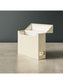 Flip Top Box, Beige Color, 13" X 9.4" X 3.7" Size, Set of 1, 086486702324
