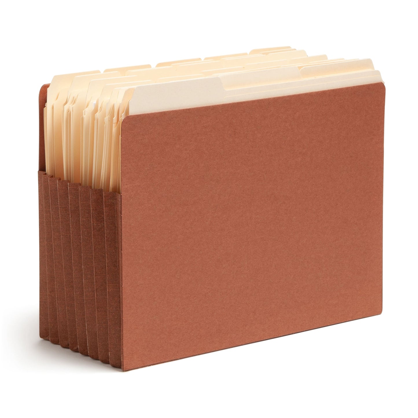 TUFF® Extra-Wide Reinforced End Tab File Pockets, Straight-Cut Tab, 7 inch Expansion, Redrope Color, Extra Wide Letter Size, Set of 1, 30086486737952