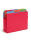 File Pockets, 5-1/4 inch Expansion, Straight-Cut Tab, Red Color, Letter Size, Set of 10, 30086486732414