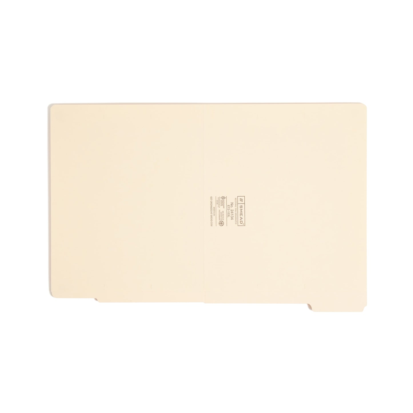 Shelf-Master® Reinforced Tab End Tab File Folders, 1/3-Cut Tab, Assorted Positions, Manila Color, Letter Size, Set of 100, 086486241342