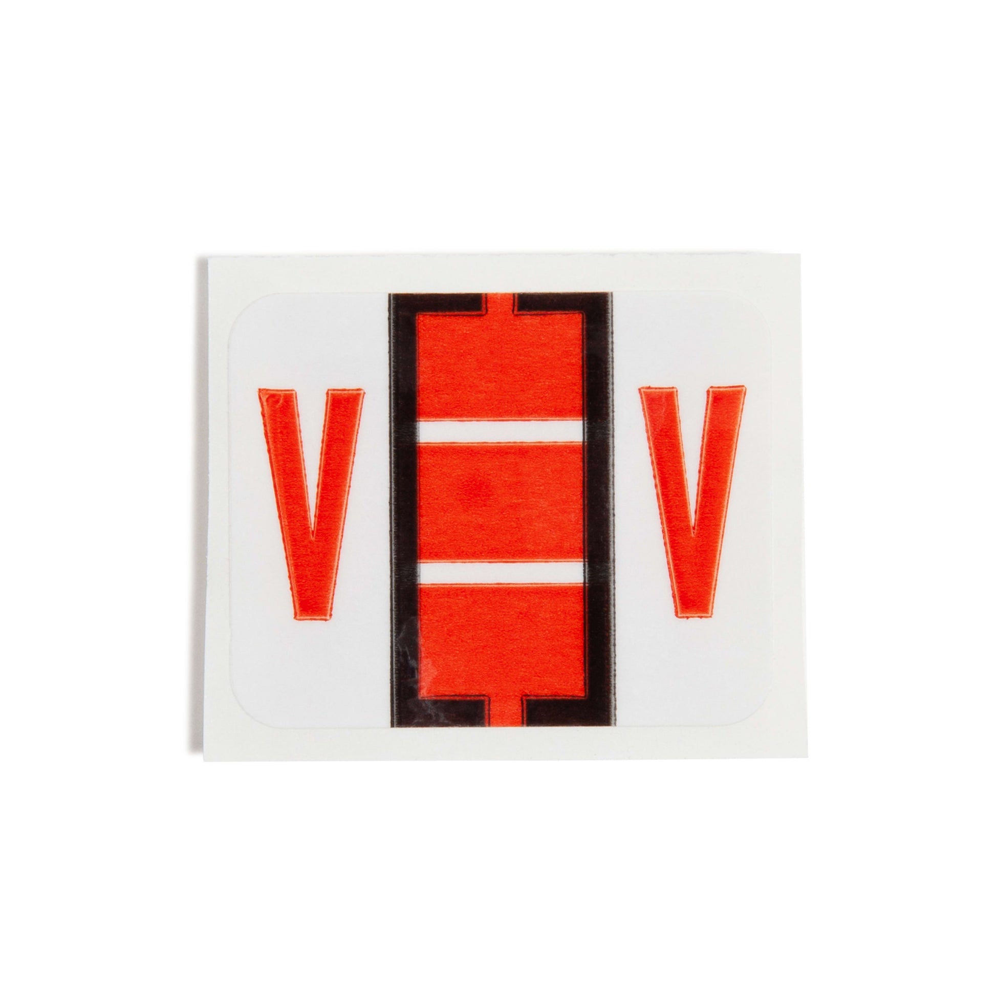 BCCR Bar Style Color-Coded Alphabetic Labels, A-Z Rolls, Dark Orange Color, 1-1/4" X 1" Size, Set of 50, 086486670920