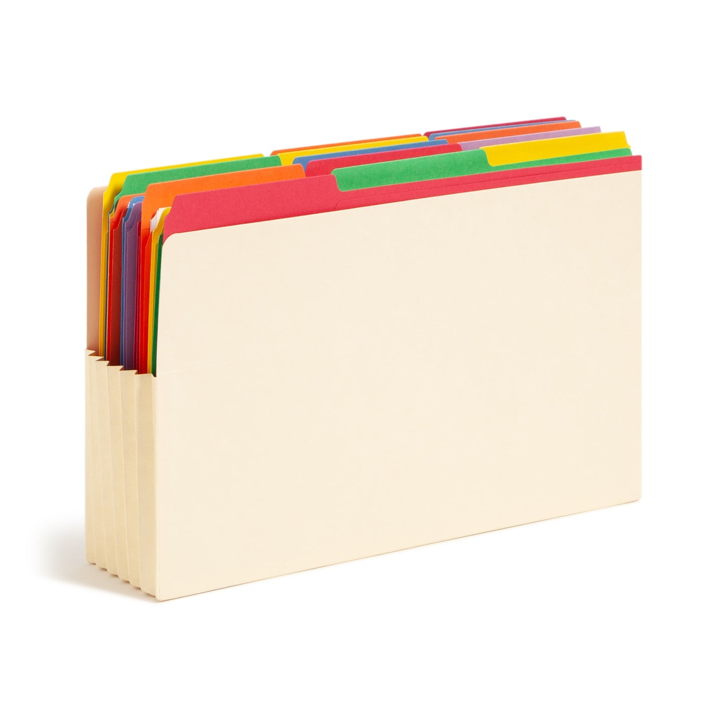 Reinforced End Tab File Pockets, Straight-Cut Tab, 5-1/4 inch Expansion, Manila Color, Legal Size, Set of 10, 30086486761742