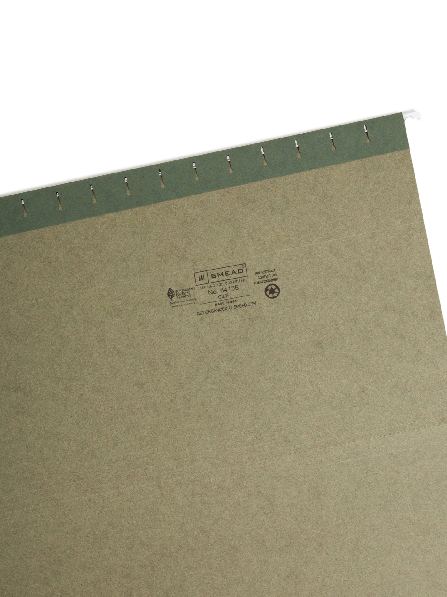 Standard Hanging File Folders with 1/3-Cut Tabs, Standard Green Color, Legal Size, Set of 25, 086486641357