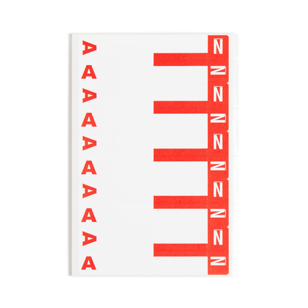AlphaZ NCC Color-Coded Name Labels - Sheets