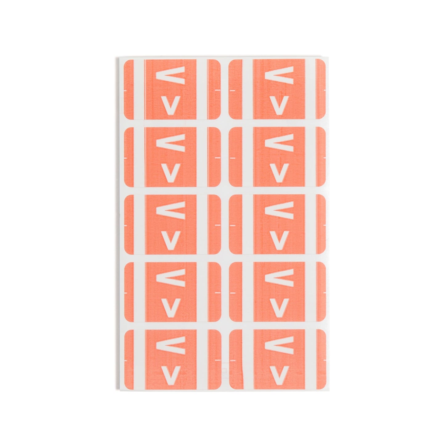AlphaZ® ACCS Color Coded Alphabetic Labels - Sheets, Pink Color, 1" X 1-5/8" Size, Set of 100, 086486671927