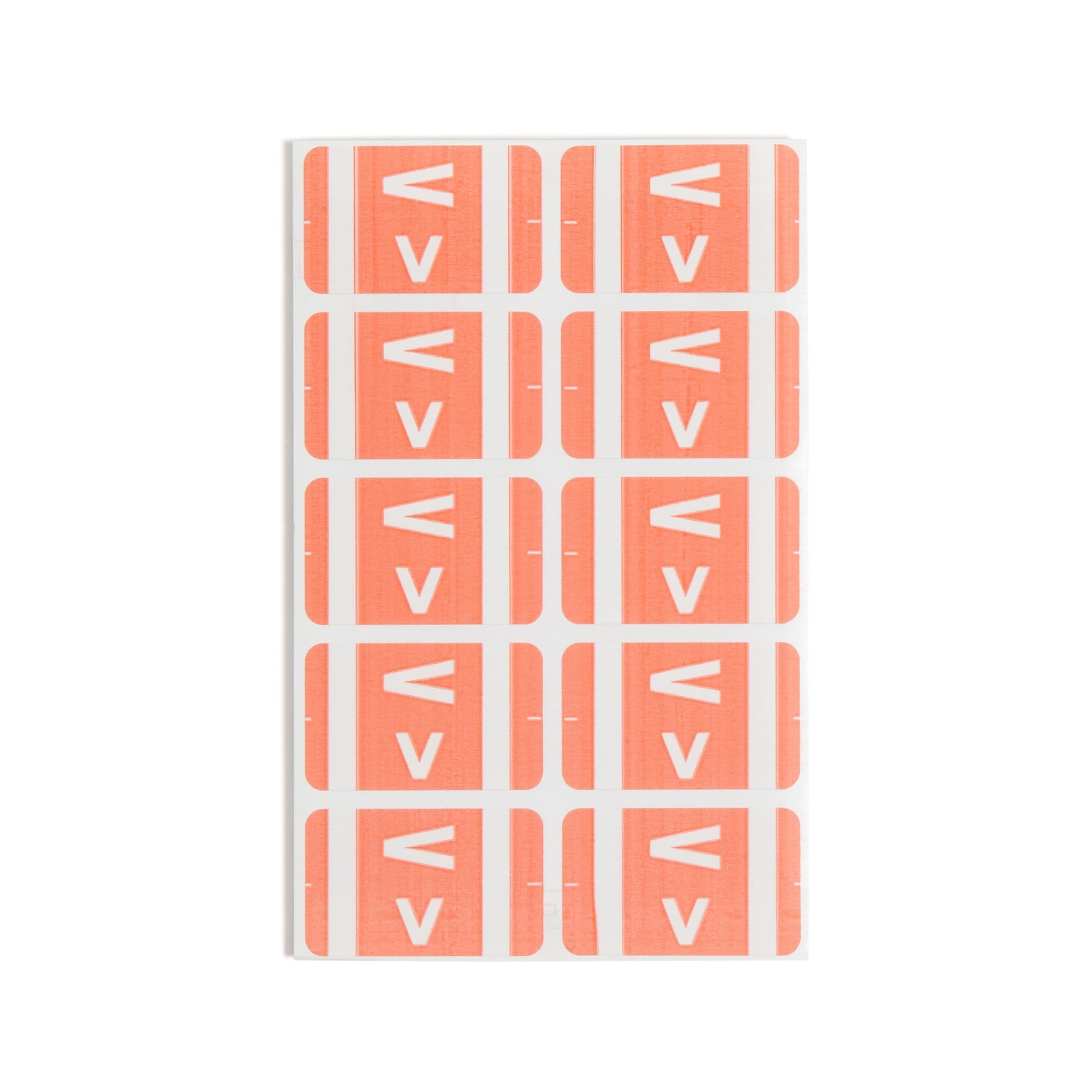 AlphaZ® ACCS Color Coded Alphabetic Labels - Sheets, Pink Color, 1" X 1-5/8" Size, Set of 100, 086486671927