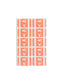 AlphaZ® ACCS Color Coded Alphabetic Labels - Sheets, Pink Color, 1" X 1-5/8" Size, Set of 100, 086486671927