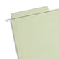 FasTab®/SafeSHIELD® Hanging File Fastener Folders, 1/3-Cut Tab, Moss Green Color, Legal Size, Set of 1, 086486651707