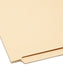 100% Recycled Shelf-Master® Reinforced End Tab File Folders, Straight-Cut Tab, Manila Color, Letter Size, Set of 100, 086486241601