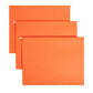Standard Hanging File Folders with 1/5-Cut Tabs, Orange Color, Letter Size, Set of 25, 086486640657