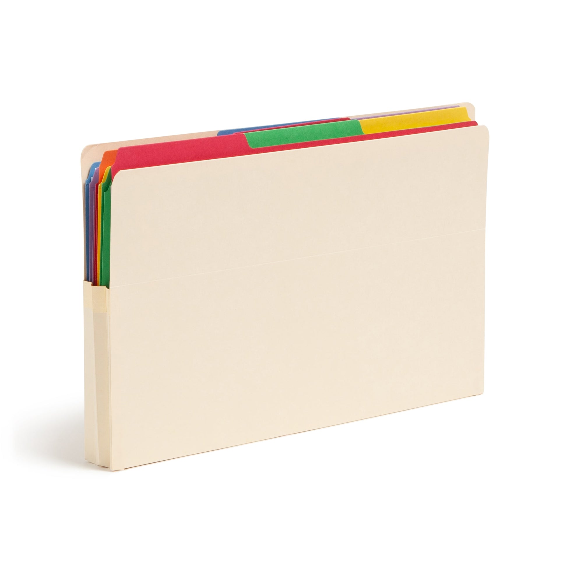 Reinforced End Tab File Pockets, Straight-Cut Tab, 1-3/4 inch Expansion, Manila Color, Legal Size, Set of 25, 30086486761148