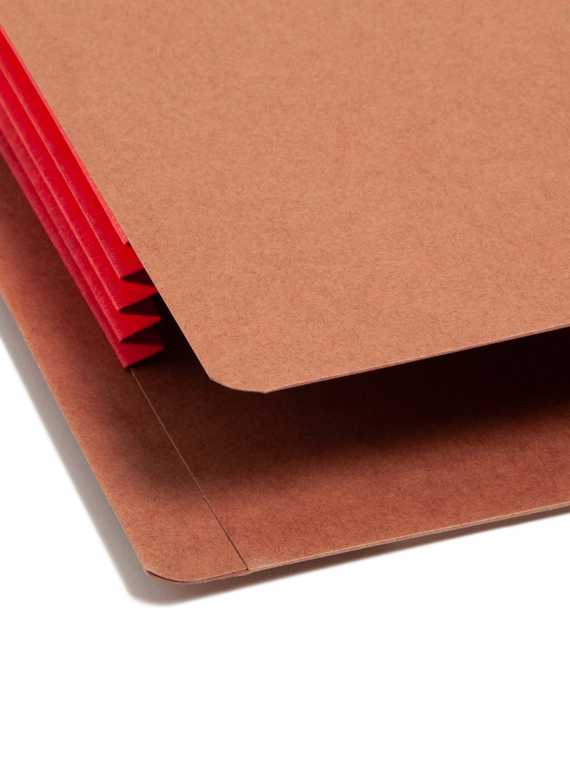 Reinforced End Tab File Pockets, Straight-Cut Tab, 3-1/2 inch Expansion, Red Color, Extra Wide Legal Size, Set of 10, 30086486746862