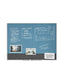 Aluminum Frame Non-Magnetic Glass Dry Erase Board, White, Blue, 47" x 35", 4 x 3, Blue, 47" X 35" Size, Set of 1, 843463131955