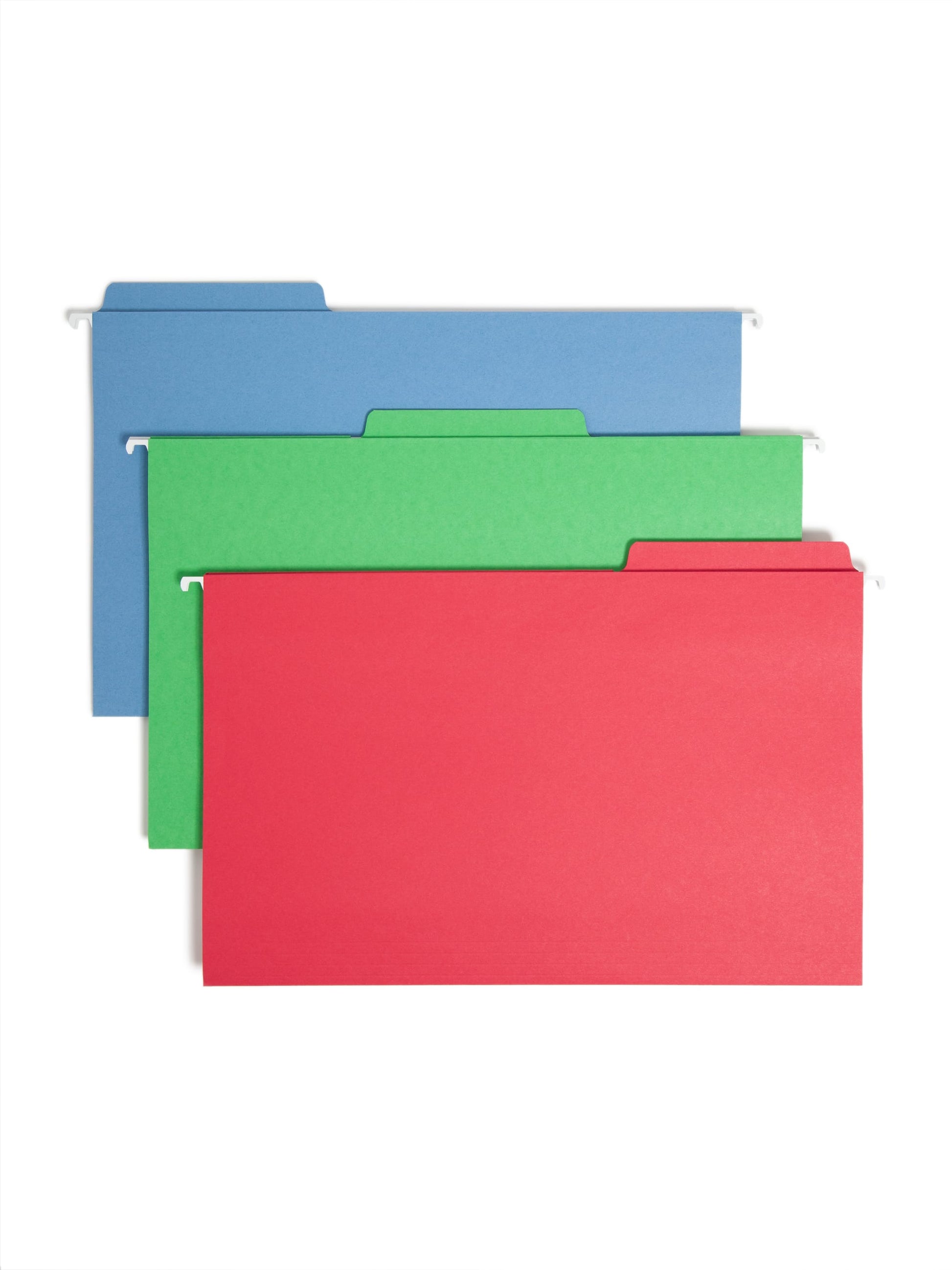 FasTab® Hanging File Folders, 1/3-Cut Tab, Assorted Color, Legal Size, Set of 18, 086486641531
