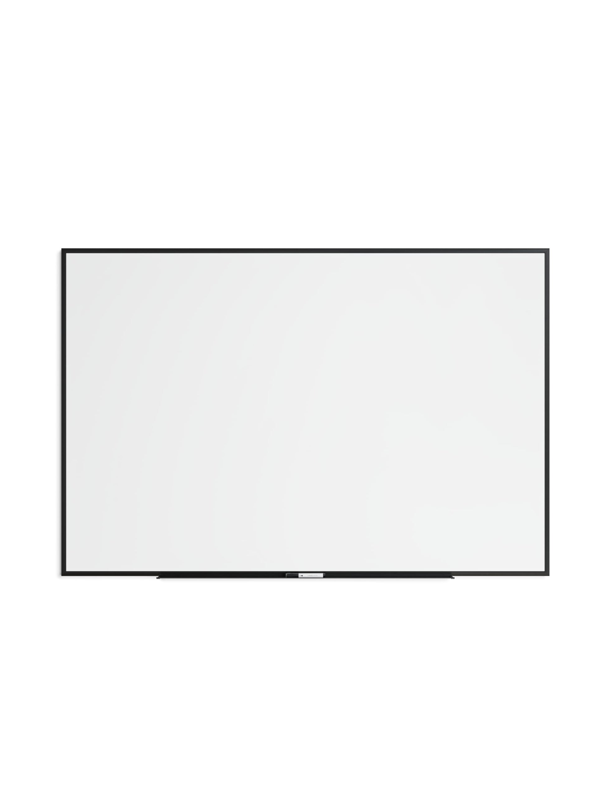 Metal Frame Dry Erase Board, Black, White, 47" x 70", 6 x 4, White, 47" X 70" Size, Set of 1, 817894028979