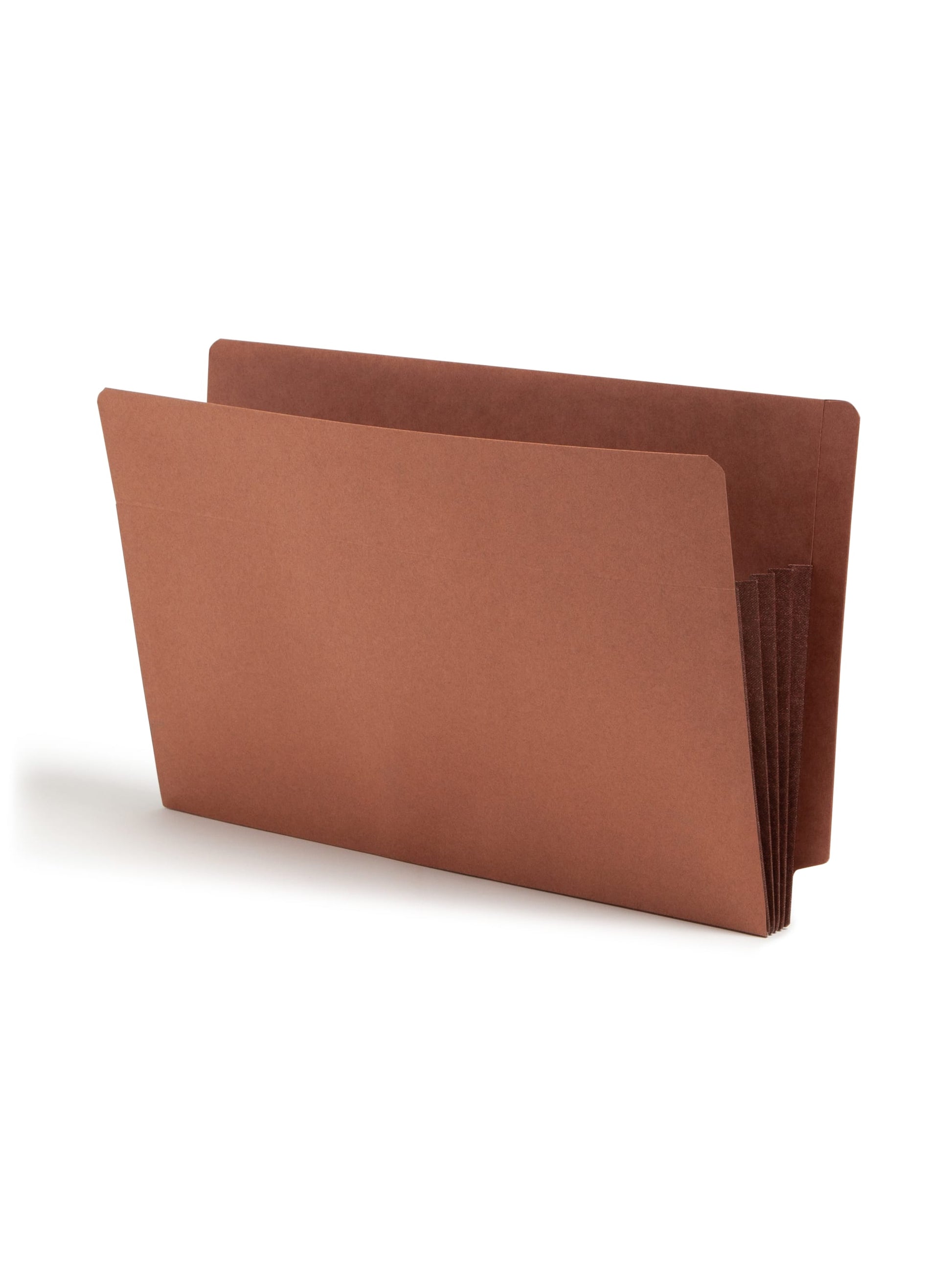 Reinforced End Tab File Pockets, Straight-Cut Tab, 3-1/2 inch Expansion, Dark Brown Color, Extra Wide Legal Size, Set of 10, 30086486746817