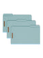 Pressboard Fastener File Folders, 3 inch Expansion, Blue Color, Legal Size, Set of 25, 086486200028