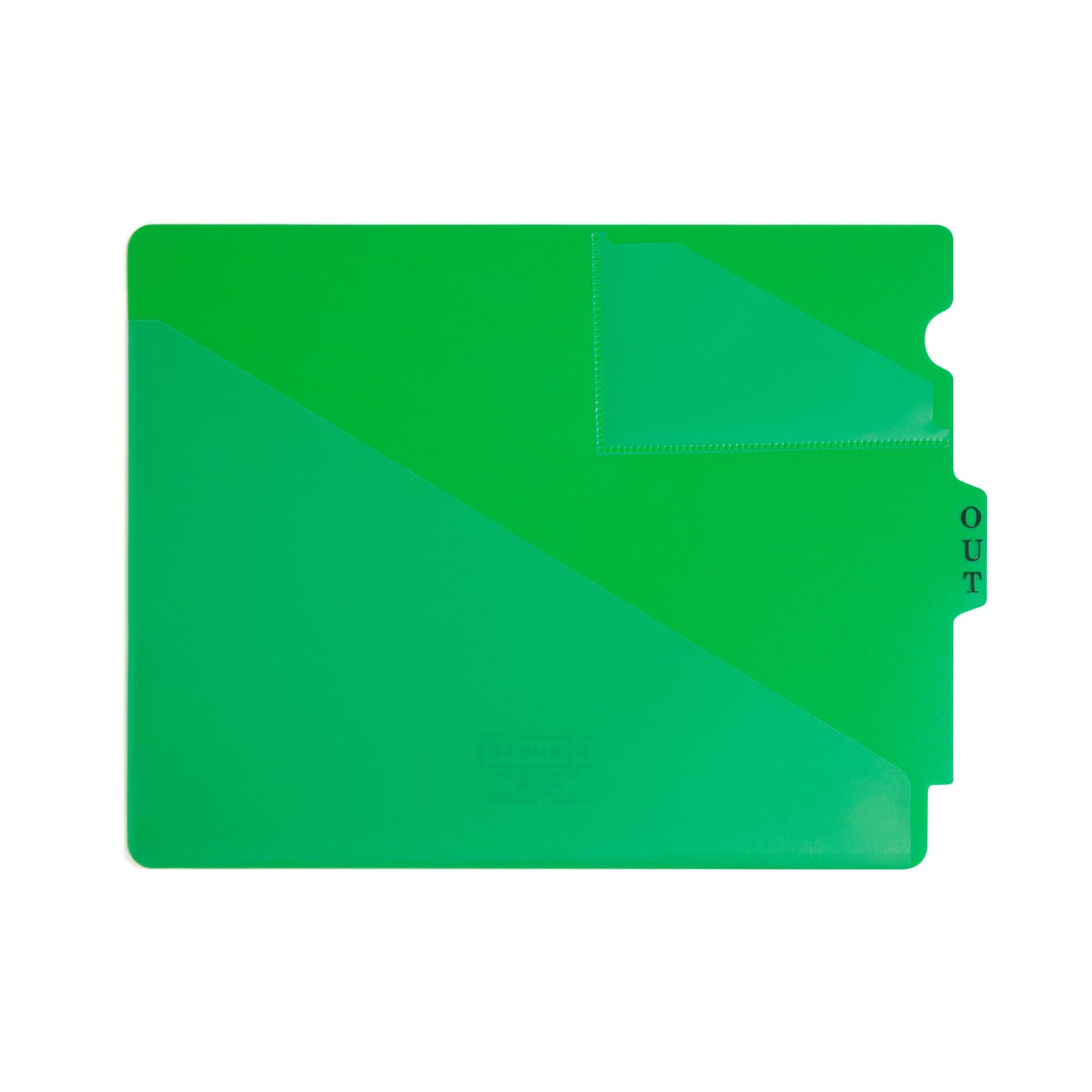 Poly End Tab Out-Guides, Green Color, Extra Wide Letter Size, Set of 50, 086486619622